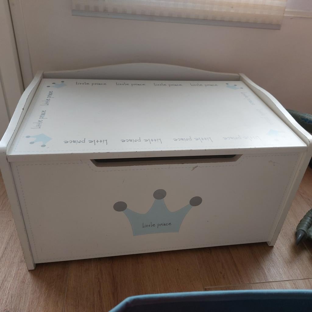Speelgoedkist met tekst "little prince", Ophalen, Gebruikt, Jongen