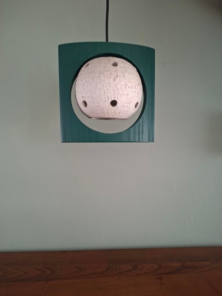 Hanglamp! Space age vintage, Ophalen of Verzenden, Hout, Minder dan 50 cm