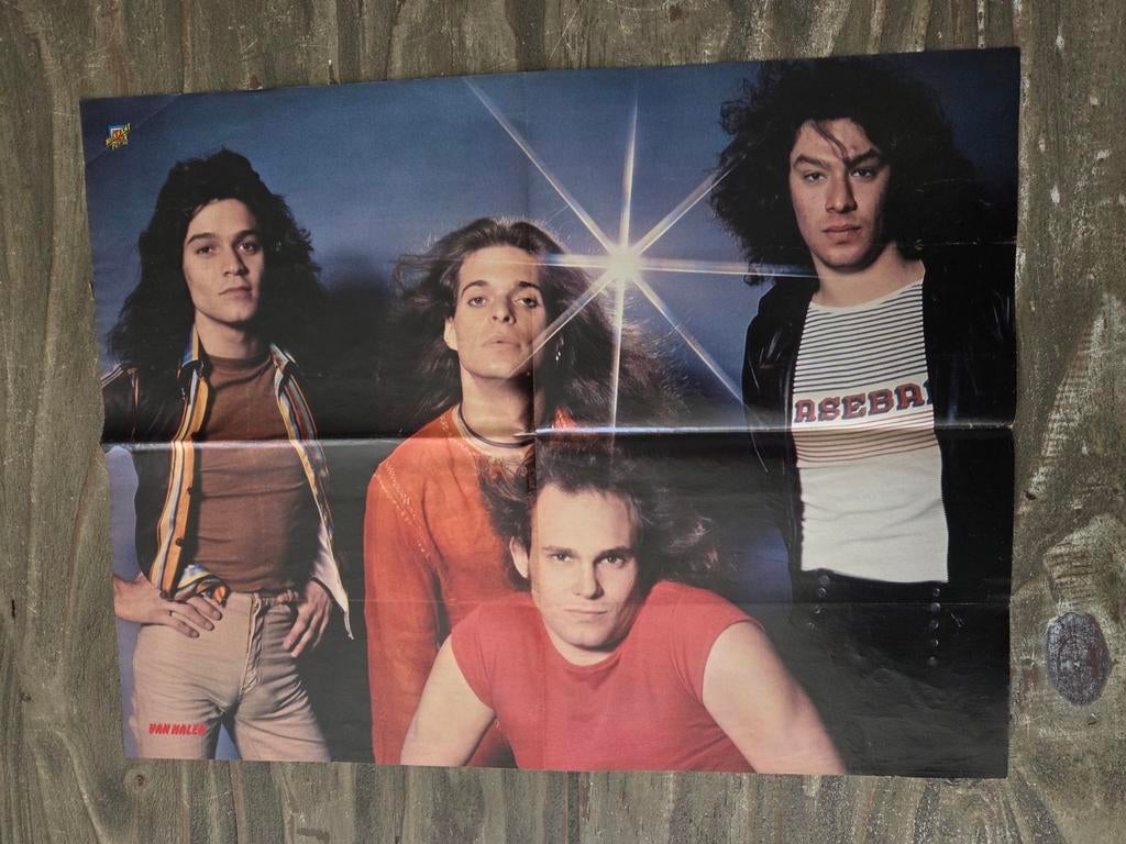 Poster van vroeger: Van Halen, Ophalen of Verzenden, Zo goed als nieuw, A1 t/m A3