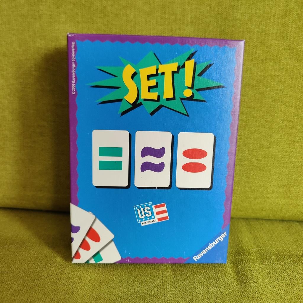 SET! Het snelle kaartspel van Ravensburger, Vijf spelers of meer, Ophalen, Zo goed als nieuw, Ravensburger