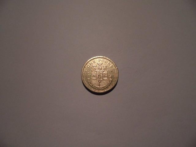 1 munt Gibraltar 1 pond 1996, Ophalen of Verzenden, Overige landen, Losse munt