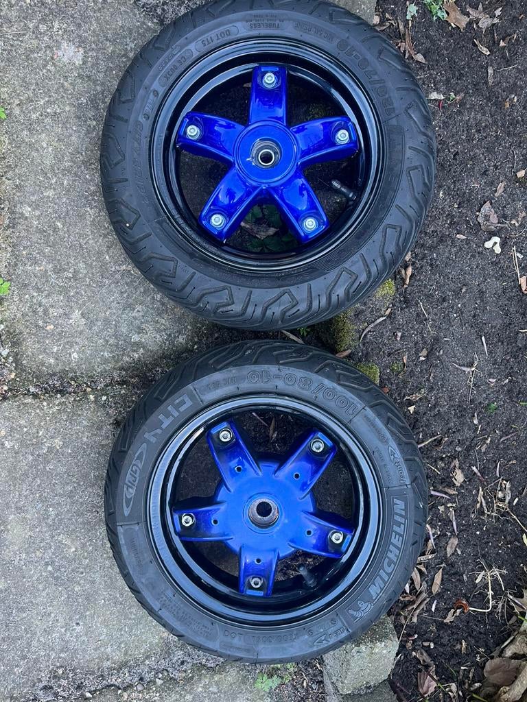 Zip motorvelgen blauw/zwart, Ophalen