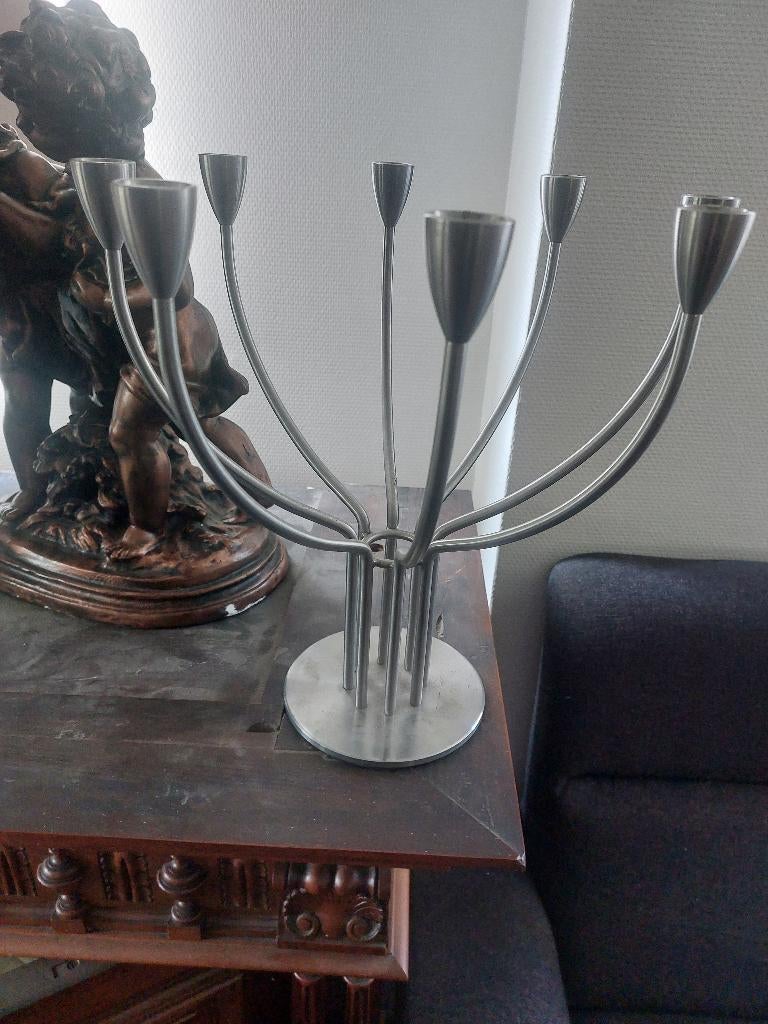 vintage 8 armige kandelaar ( 500203), Ophalen, Overige materialen, Minder dan 25 cm