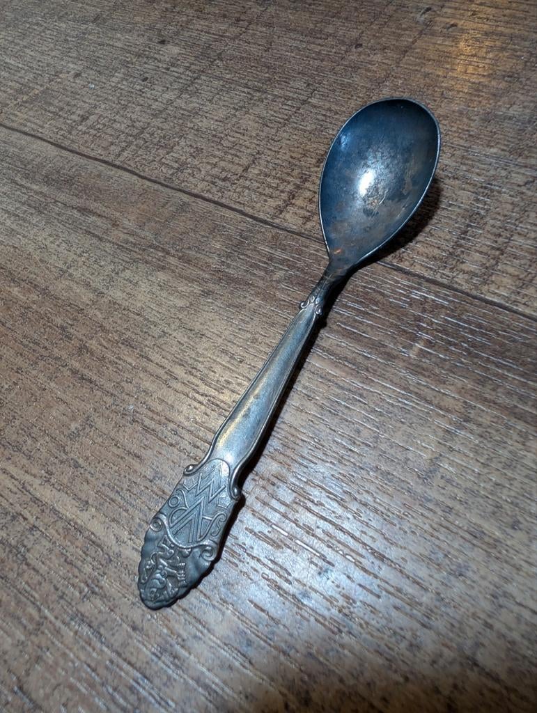 Art Deco suikerlepel AVRO zomer 1934 - Georg Nilsson Gero, Antiek en Kunst, Antiek | Bestek, Ophalen of Verzenden