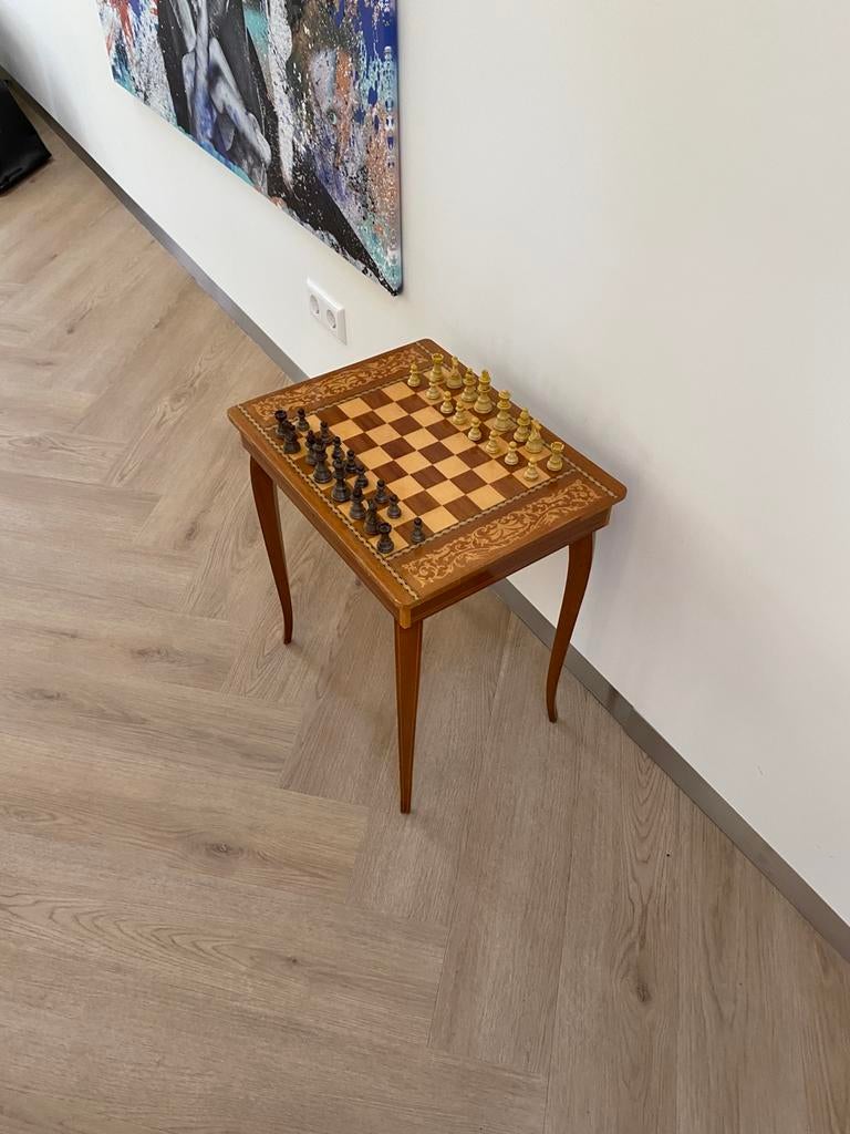 Schaakspel Schaaktafel, Ophalen of Verzenden, Gebruikt