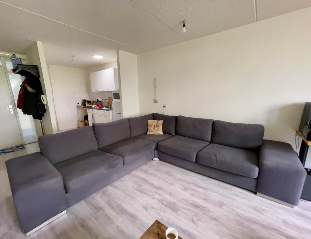 Hoekbank antraciet t.e.a.b., Ophalen, Gebruikt, Stof