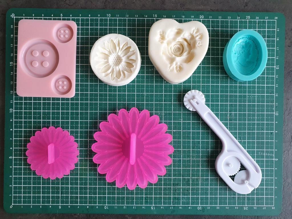Taarten maken - Marsepein / Fondant mallen, Ophalen of Verzenden, Zo goed als nieuw, Taarten, Versiering