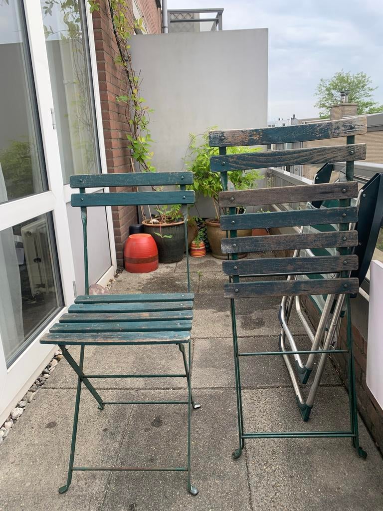 Franse klapstoelen van beukenhout, Ophalen of Verzenden