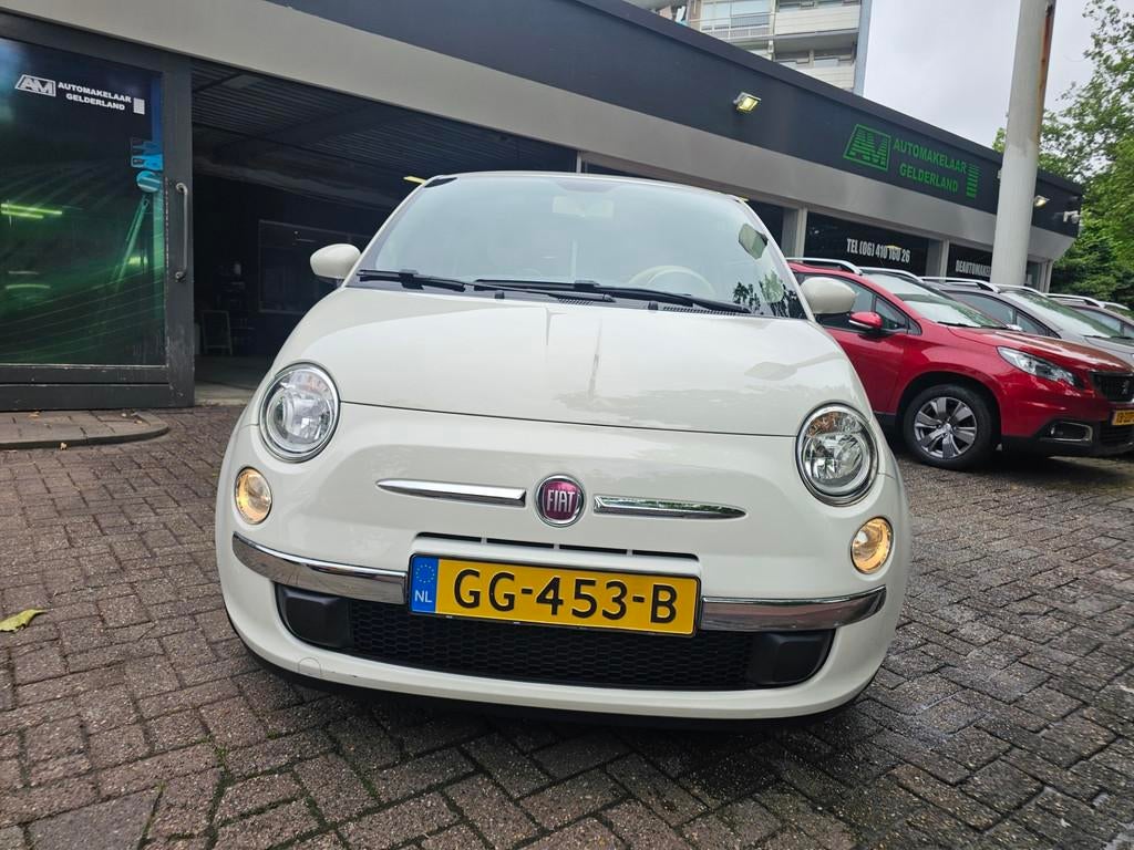 Fiat 500 1.2 Popstar | 2E EIGENAAR | AIRCO | LAGE KM | ELEC, Auto's, Fiat, Stof, 4 cilinders, 840 kg, Wit