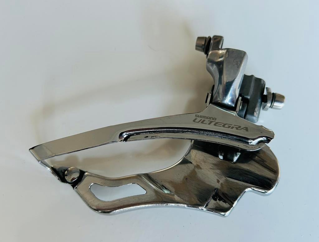 Shimano Ultegra FD6703 voorderailleur, Gebruikt, Ophalen of Verzenden, Derailleur of Ketting, Aluminium