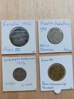 4 oude antieke munten 1622-1792 Spanje Frankrijk België, Ophalen of Verzenden, België, Losse munt, Zilver