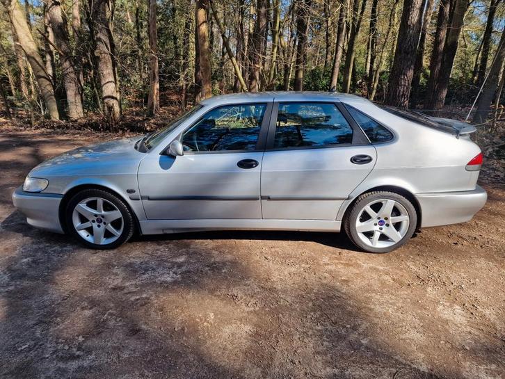 Saab 9-3 2.0 151KW 2002 Grijs, Auto's, Saab, Saab 9-3, ABS, Airbags, Airconditioning, Alarm, Boordcomputer, Centrale vergrendeling