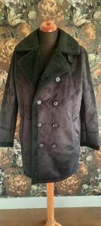 zwart Winterjas nep leer 46 48 boho Vintage stijl nieuw, Zwart, Nieuw, Ophalen of Verzenden, Jas of Mantel