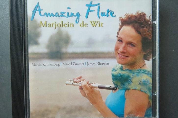 Cd: amazing Flute, Marjolein de Wit, Martin Zonnenberg orgel, Cd's en Dvd's, Cd's | Religie en Gospel, Zo goed als nieuw, Gospel