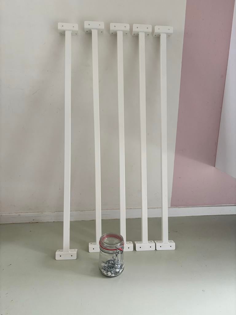 Secubar barrière stangen (5 stuks), Doe-het-zelf en Verbouw, Hang- en Sluitwerk, Ophalen, Gebruikt, Overige materialen, Overige typen