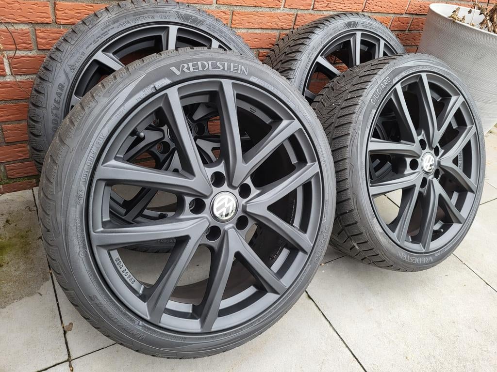 Volkswagen Golf 7 velgen 225/40/18 inch met banden, 18 inch, Gebruikt, Banden en Velgen, Personenwagen