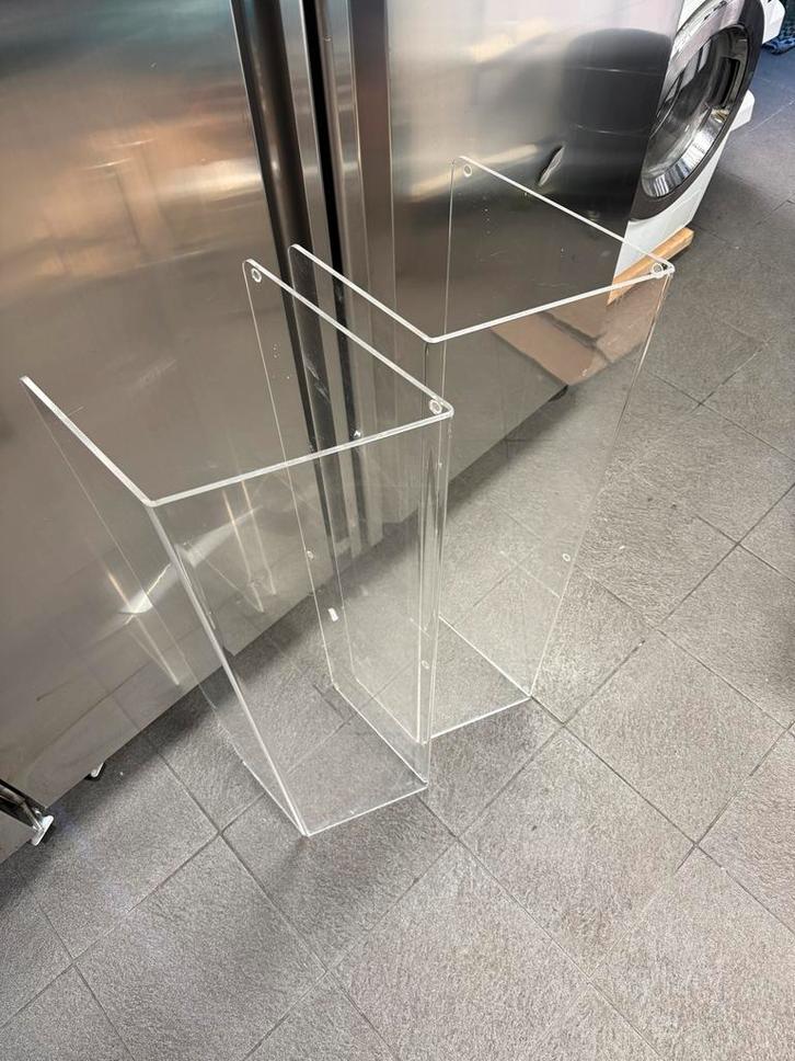 Plexiglas toonbank displays (2x) - Zo goed als nieuw, Huis en Inrichting, Keuken | Keukenbenodigdheden, Zo goed als nieuw, Ophalen of Verzenden