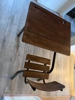 Antiek vintage schoolbankje, Kinderen en Baby's, Kinderkamer | Tafels en Stoelen, Ophalen, Gebruikt, Tafel(s) en Stoel(en)