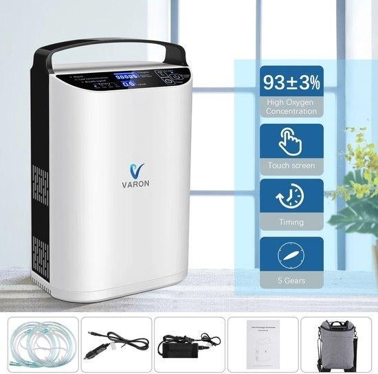 Varon NT-01 Draagbare Zuurstofconcentrator ONGEOPEND, Diversen, Verpleegmiddelen, Ophalen of Verzenden, Nieuw