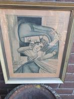 Oude prent toorop, Antiek en Kunst, Ophalen of Verzenden