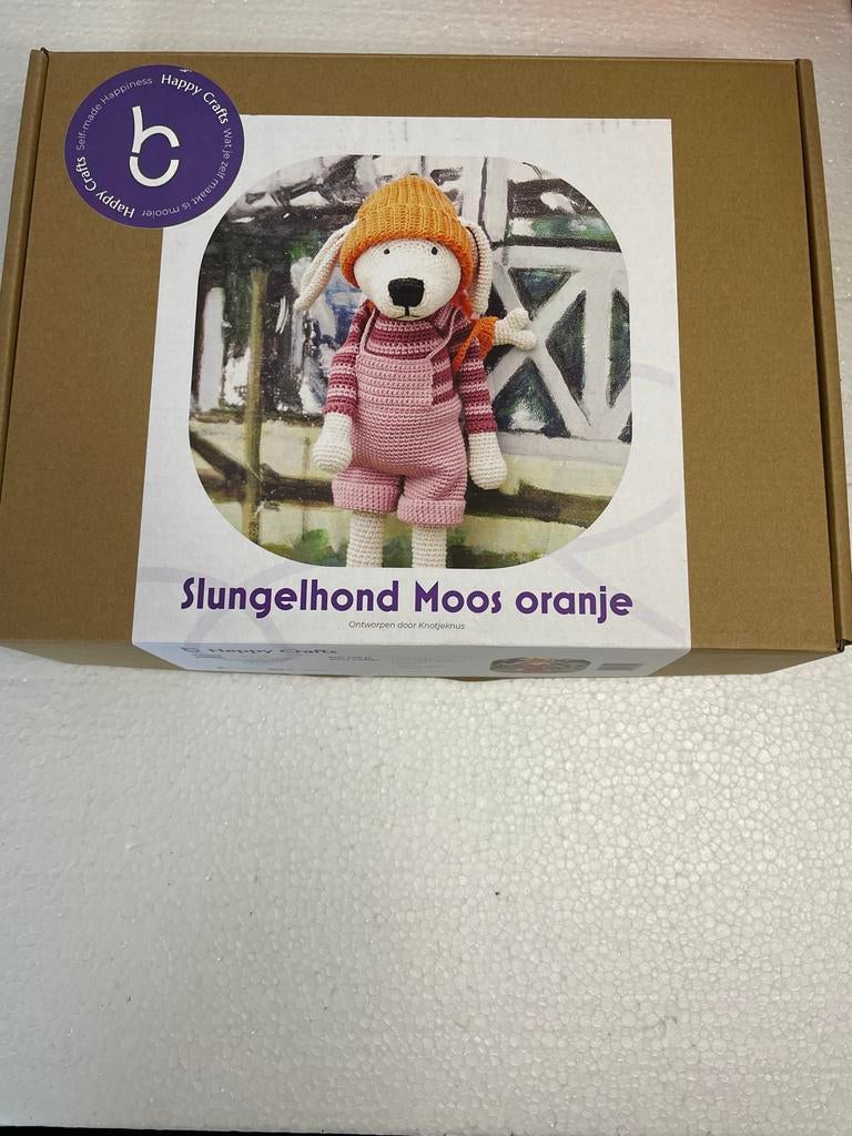 Happy Crafts Slungelhond Moos Oranje Haakpakket, Overige typen, Nieuw, Ophalen of Verzenden, A