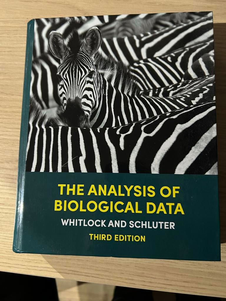 The Analysis of Biological Data - Whitlock and Schluter, Ophalen, Beta, Zo goed als nieuw, WO