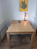 Massief houten eettafel - 95x137x80 cm, Huis en Inrichting, Tafels | Eettafels, Ophalen, Gebruikt, 100 tot 150 cm, 50 tot 100 cm