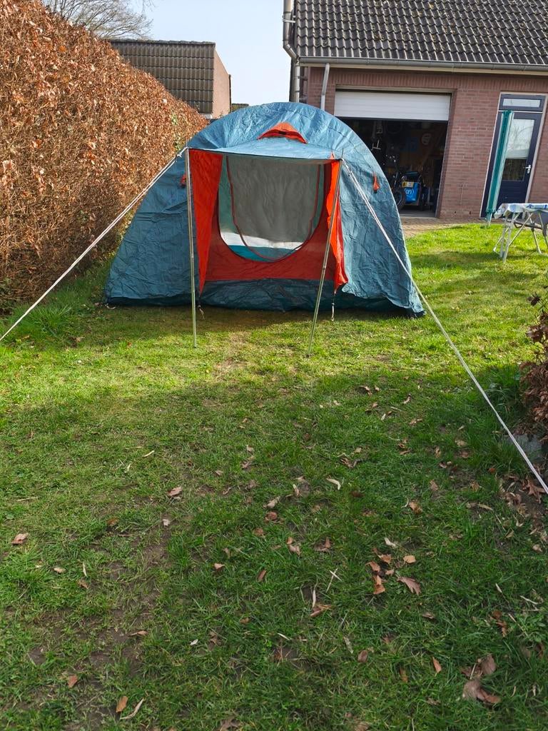 Koepel tent twee personen en nieuw luchtbed, Caravans en Kamperen, Tenten, Ophalen of Verzenden, Zo goed als nieuw, Tot en met 2