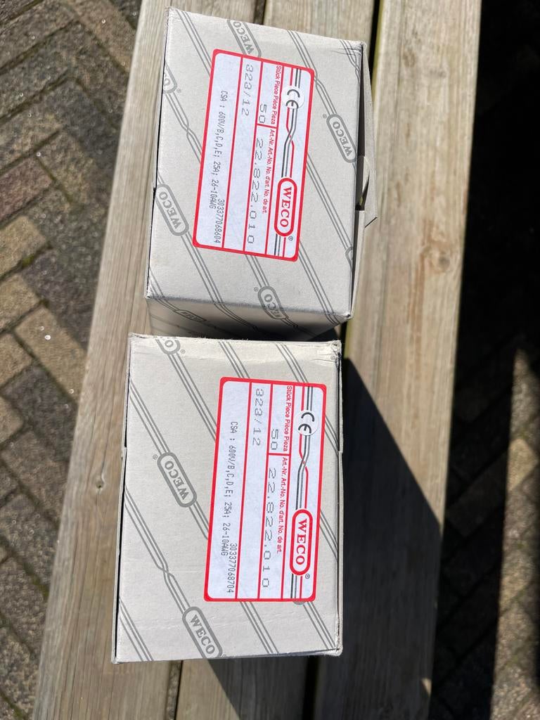 WECO 323/12 Aansluitklemmen - Nieuw in doos, Ophalen, Nieuw, Overige typen