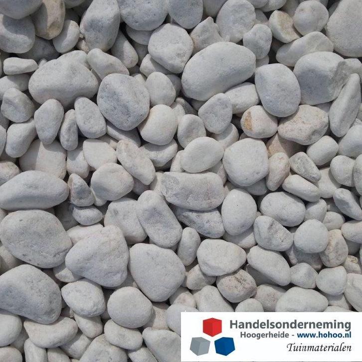 Crystal white grind luxe witte siergrind contrast tuin pad, Tuin en Terras, Grind, Keien en Split, Nieuw, Grind, Wit, Overige materialen