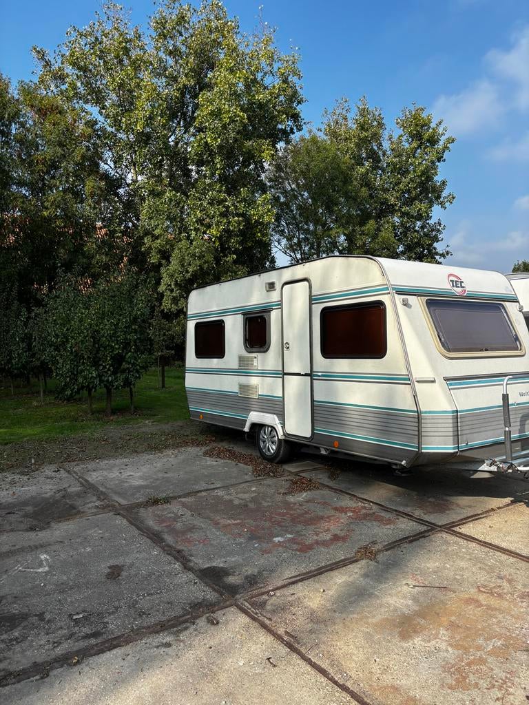 TEC caravan, goede staat, lichtgewicht, klaar voor gebruik, Caravans en Kamperen, Caravans, Vast bed, 750 - 1000 kg, Particulier