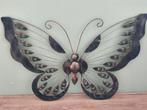 Stalen Vlinder Muurdecoratie - Binnen/Buiten, Ophalen, Zo goed als nieuw