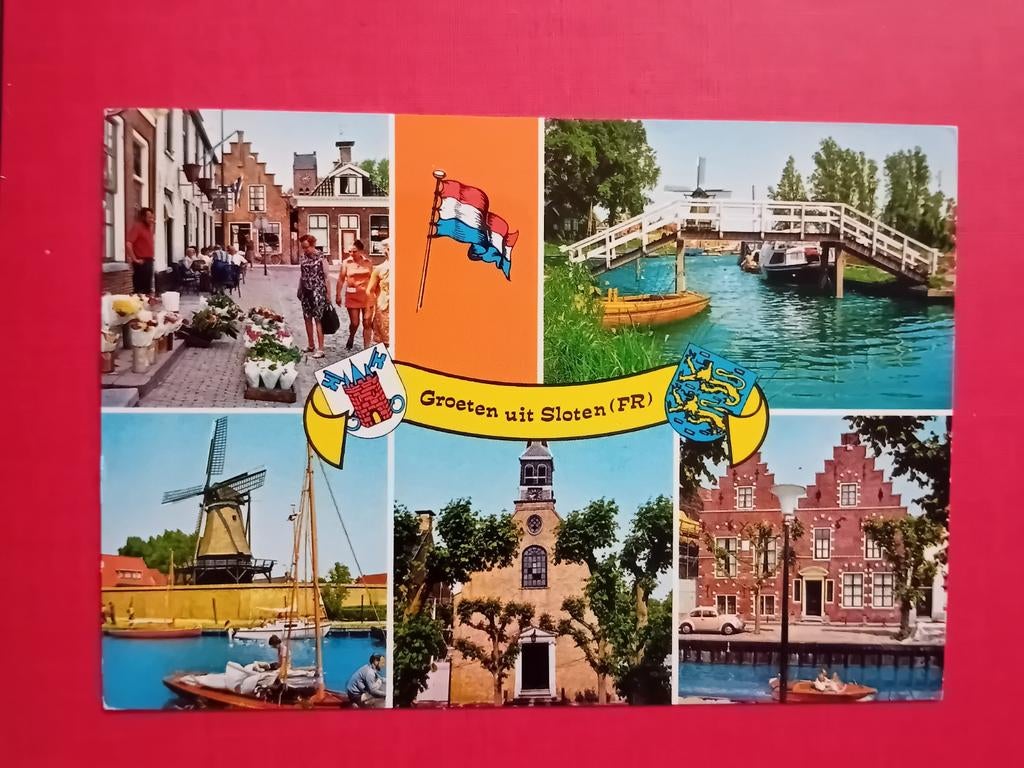 Ansichtkaart Sloten, Ophalen of Verzenden, Friesland
