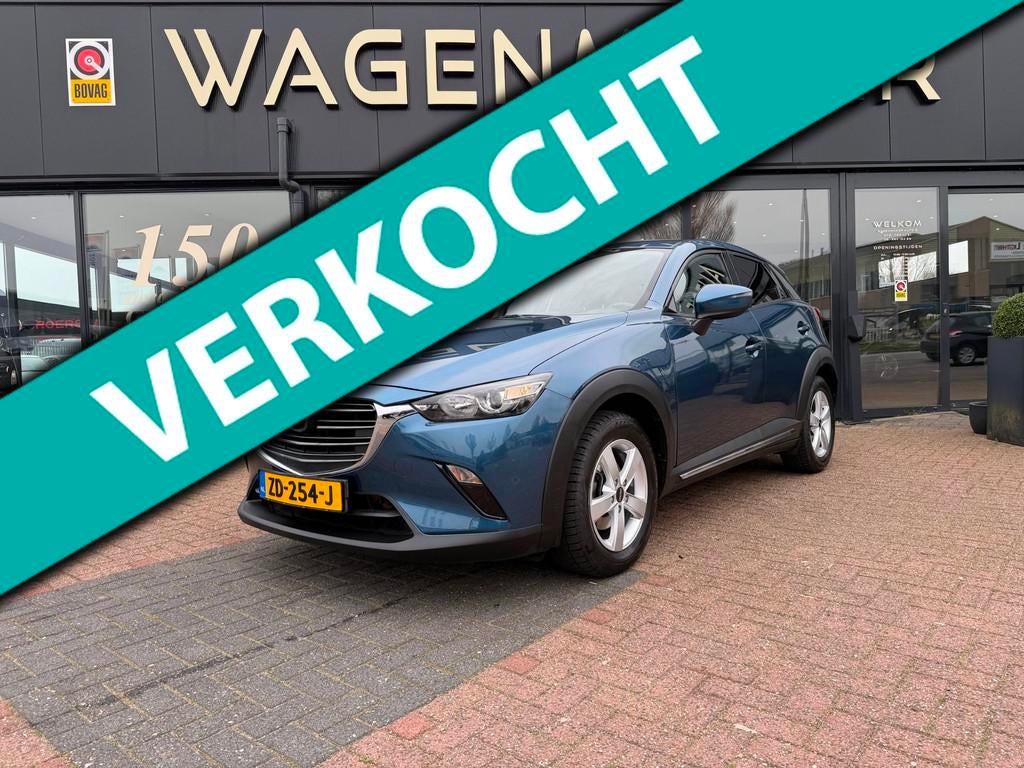 Mazda CX-3 2.0 SkyActiv-G 120 Sport Selected NAVI|Cruise, Auto's, Mazda, Stof, Euro 6, 4 cilinders, Blauw