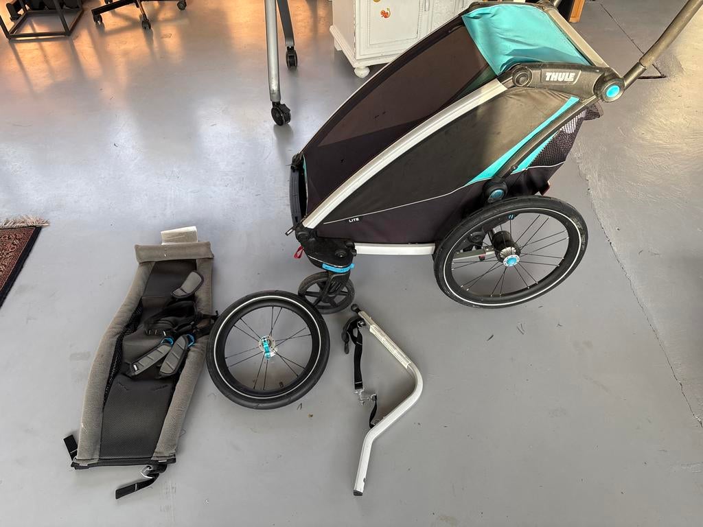 Thule Lite wandelwagen en fietskar, Ophalen, Opvouwbaar, 20 tot 40 kg, Zo goed als nieuw