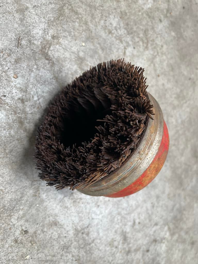 Rode staalborstel voor boormachine, Ophalen, Gebruikt