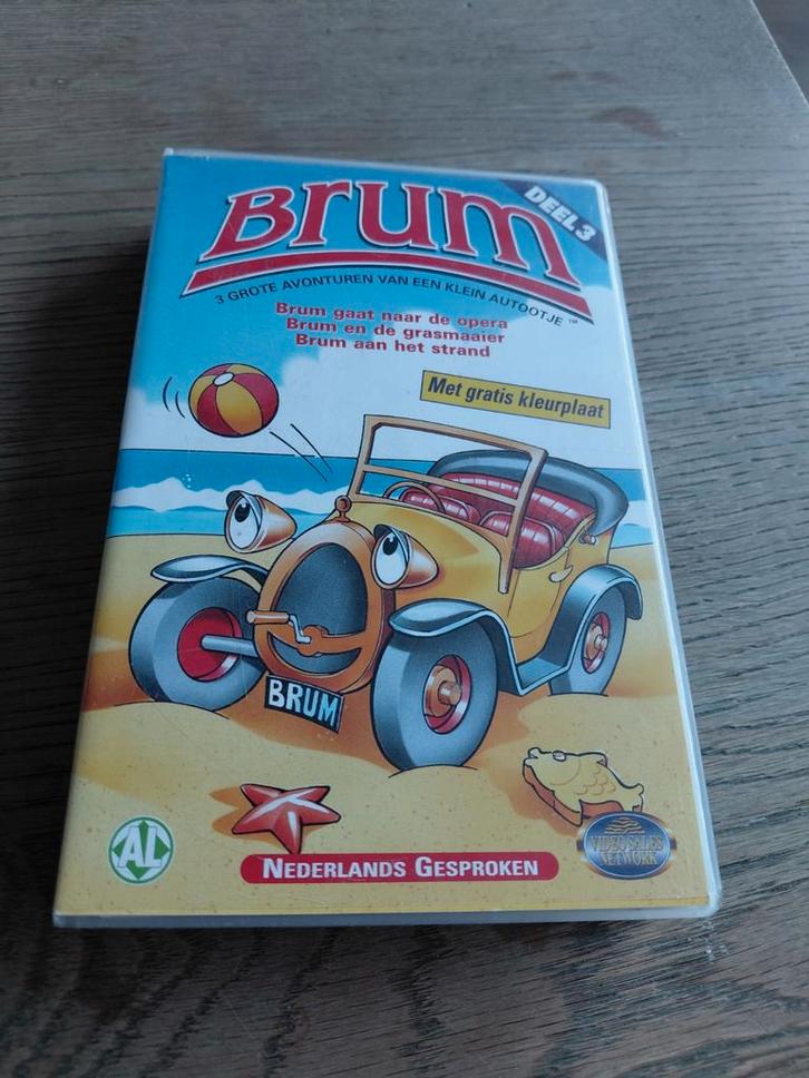 Brum deel 3 videoband., Cd's en Dvd's, VHS | Kinderen en Jeugd, Gebruikt, Tekenfilms en Animatie, Alle leeftijden, Ophalen of Verzenden