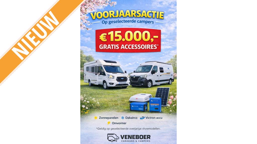 VANTourer 630 L Met Slaapdak, Automaat, Verwarmde buitenspiegels, Ringverwarming, Fiat