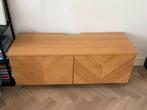 Tv meubel Besta hout look, Huis en Inrichting, Kasten | Televisiemeubels, Ophalen, 100 tot 150 cm, Zo goed als nieuw, Minder dan 100 cm