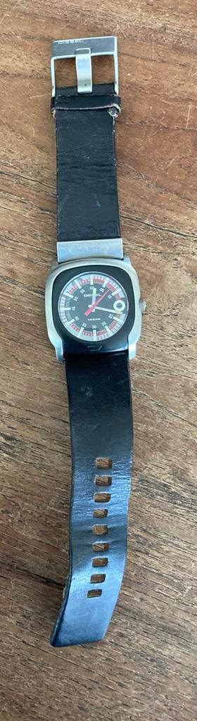 Vintage Diesel DZ 2134 watch horloge zwart, Ophalen of Verzenden