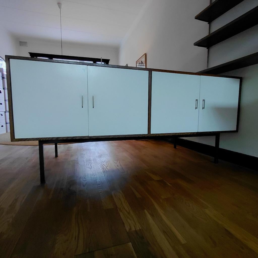 2 x vintage wengé sideboard dressoir Braakman of Visser?, Ophalen, Gebruikt, 150 tot 200 cm, Retro vintage design mid-century