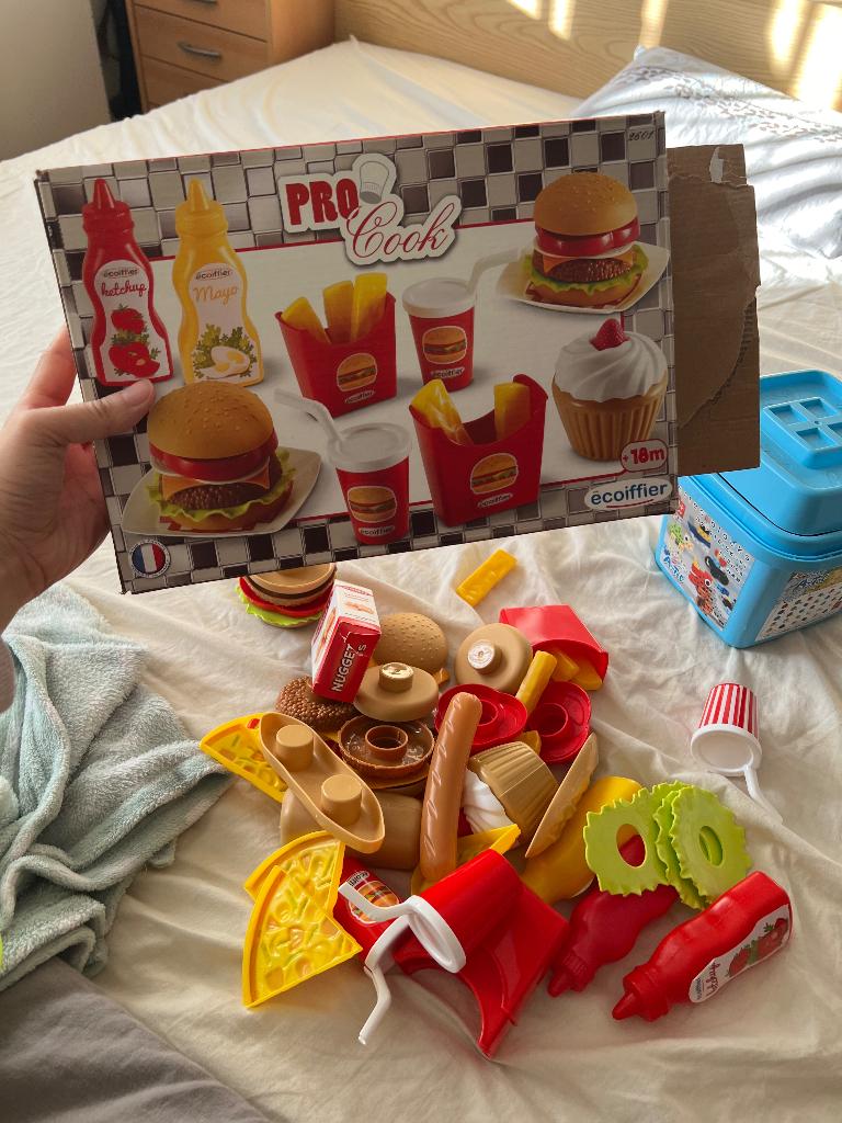 Speelgoed snackbar, Ophalen of Verzenden, Zo goed als nieuw, Kunststof, Speelkeuken-accessoire