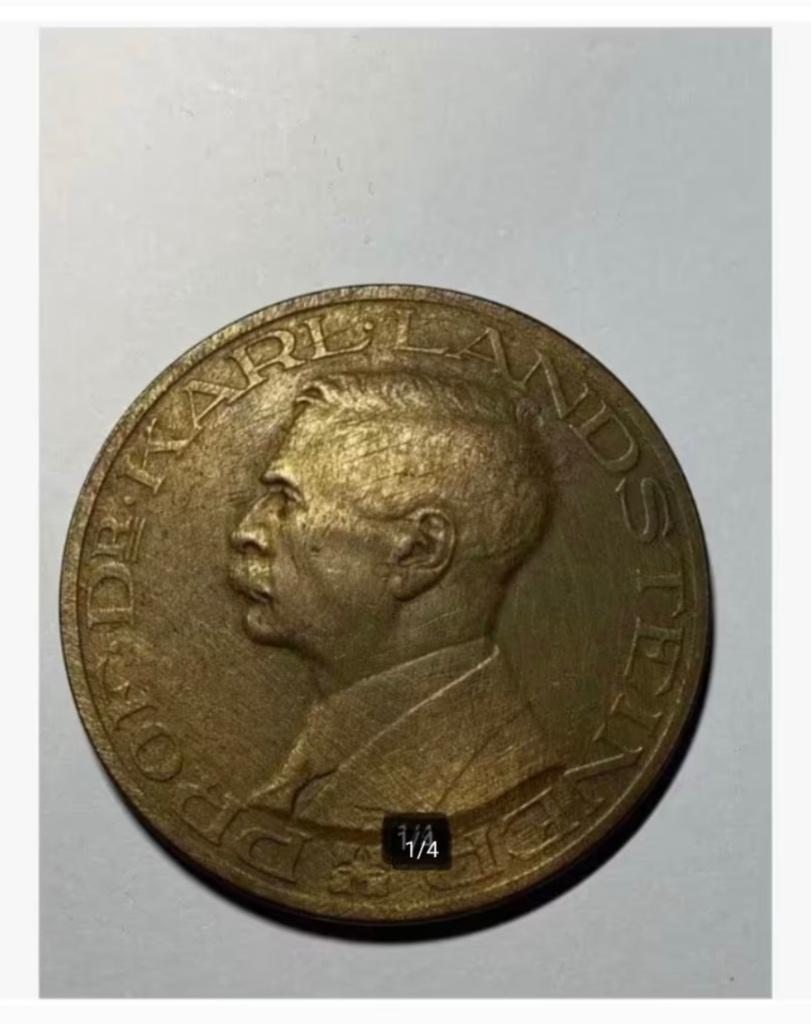Penning Roode Kruis Bloedtransfusie Dienst Prof. Dr. Karl, Postzegels en Munten, Penningen en Medailles, Ophalen of Verzenden