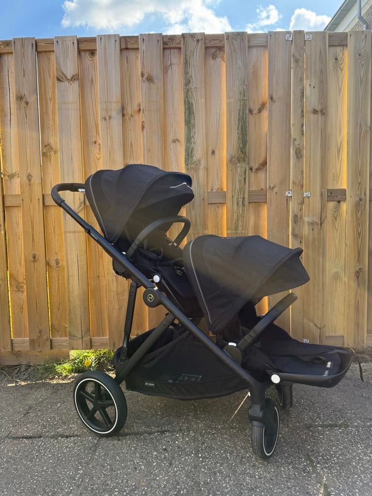 Cybex Gazelle S kinderwagen moon black, Kinderen en Baby's, Kinderwagens en Combinaties, Duowagen, Zo goed als nieuw, Ophalen