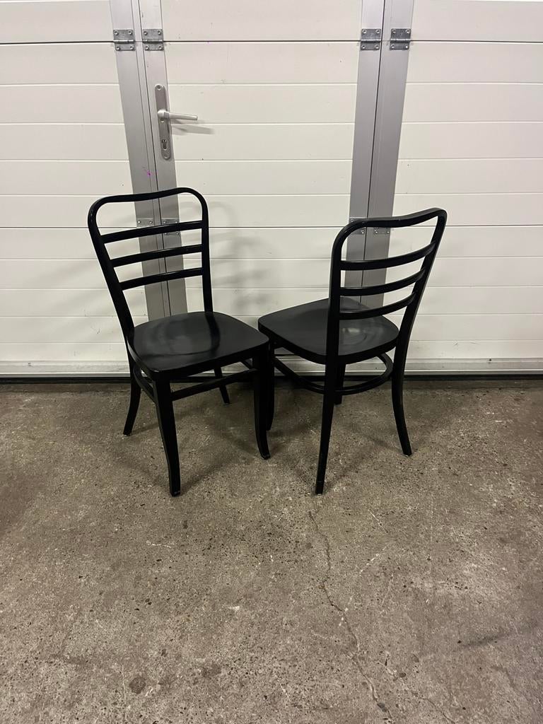 40 stuks Houten franse bistro horeca thonet stoelen zwart, Huis en Inrichting, Stoelen, Ophalen, Zwart, Zo goed als nieuw, Vijf, Zes of meer stoelen