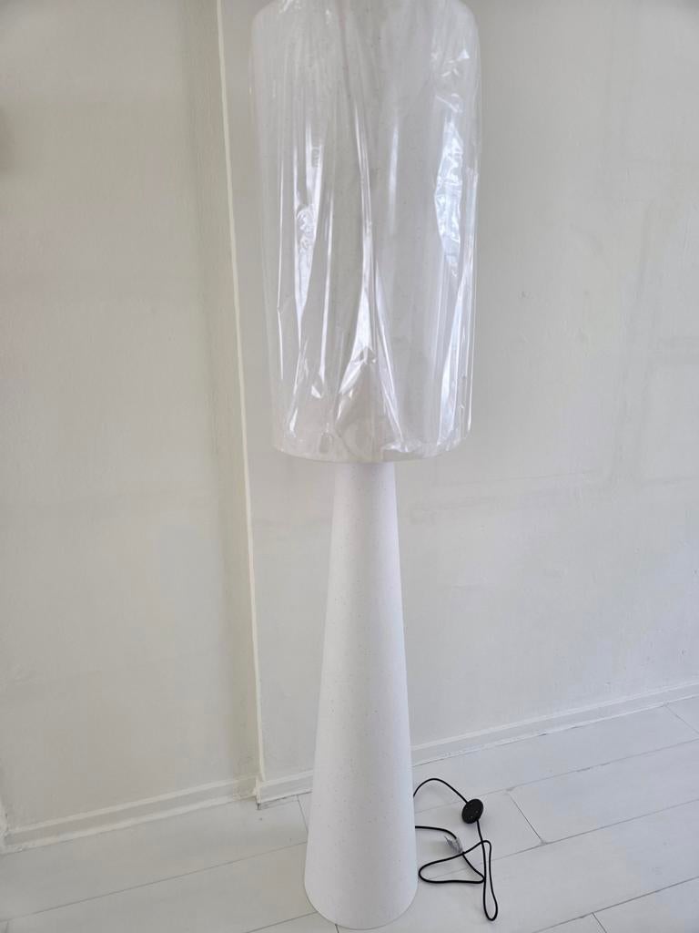 Witte vloerlamp Light en Living, Ophalen, Stof, 150 tot 200 cm