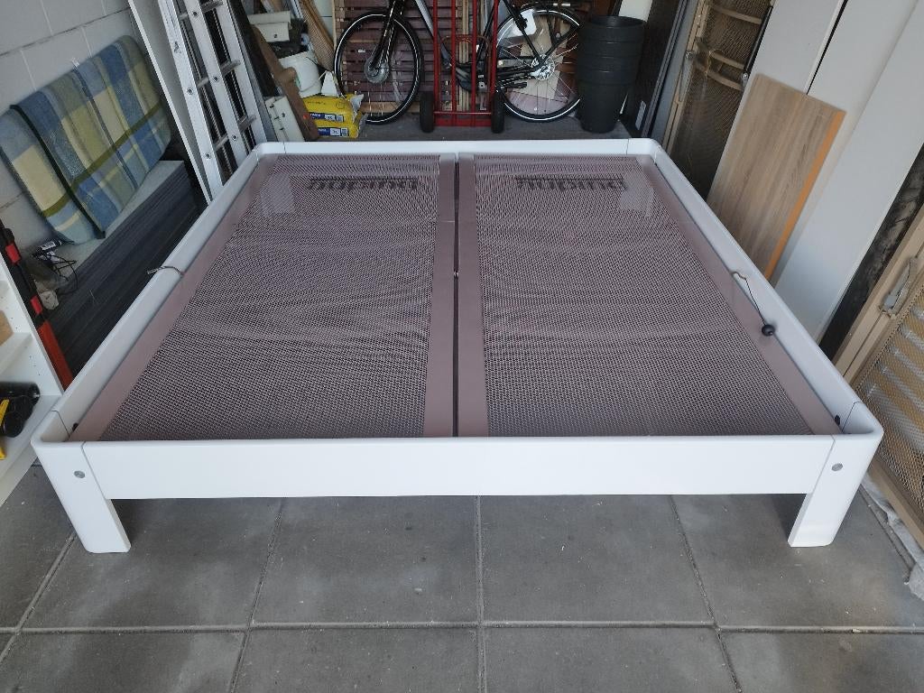 Auping auronde bed, Ophalen, Wit, Tweepersoons, 180 cm