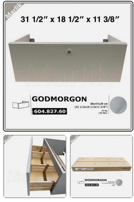 IKEA GODMORGON wastafel kast met lade , 80x47x29 cm, Huis en Inrichting, Badkamer | Badkamermeubels, Ophalen, Nieuw, 50 tot 100 cm