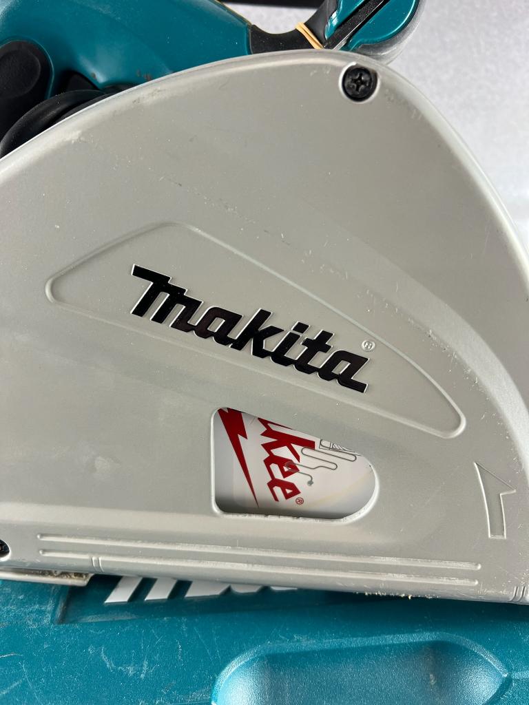 Makita Invalzaag SP6000J | 165mm | koffer+geleider | 407077, Doe-het-zelf en Verbouw, Gebruikt, Invalzaag, Ophalen of Verzenden