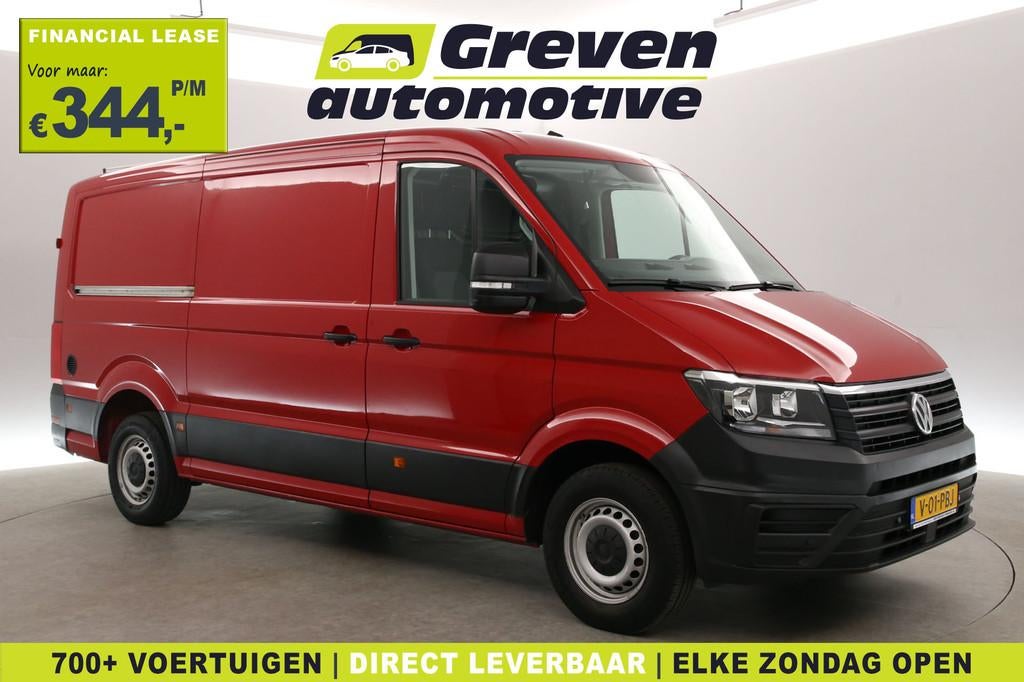 Volkswagen Crafter 2.0 TDI L3H2 | 140PK | Airco | Carplay |, Auto's, Bestelauto's, Stof, Gebruikt, Euro 6, 4 cilinders